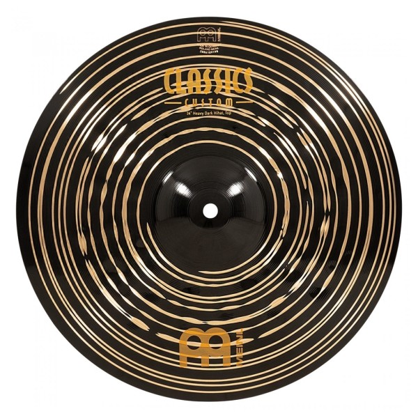 Meinl Classics Custom Dark 14" Heavy Hi-Hats & Heavy Duty Two-Leg Hi-Hat Stand by Gear4music