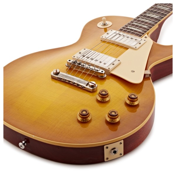 Gibson Custom 1958 Les Paul Standard Reissue Light Aged, Lemon Burst #84438 - JACK SOCKET
