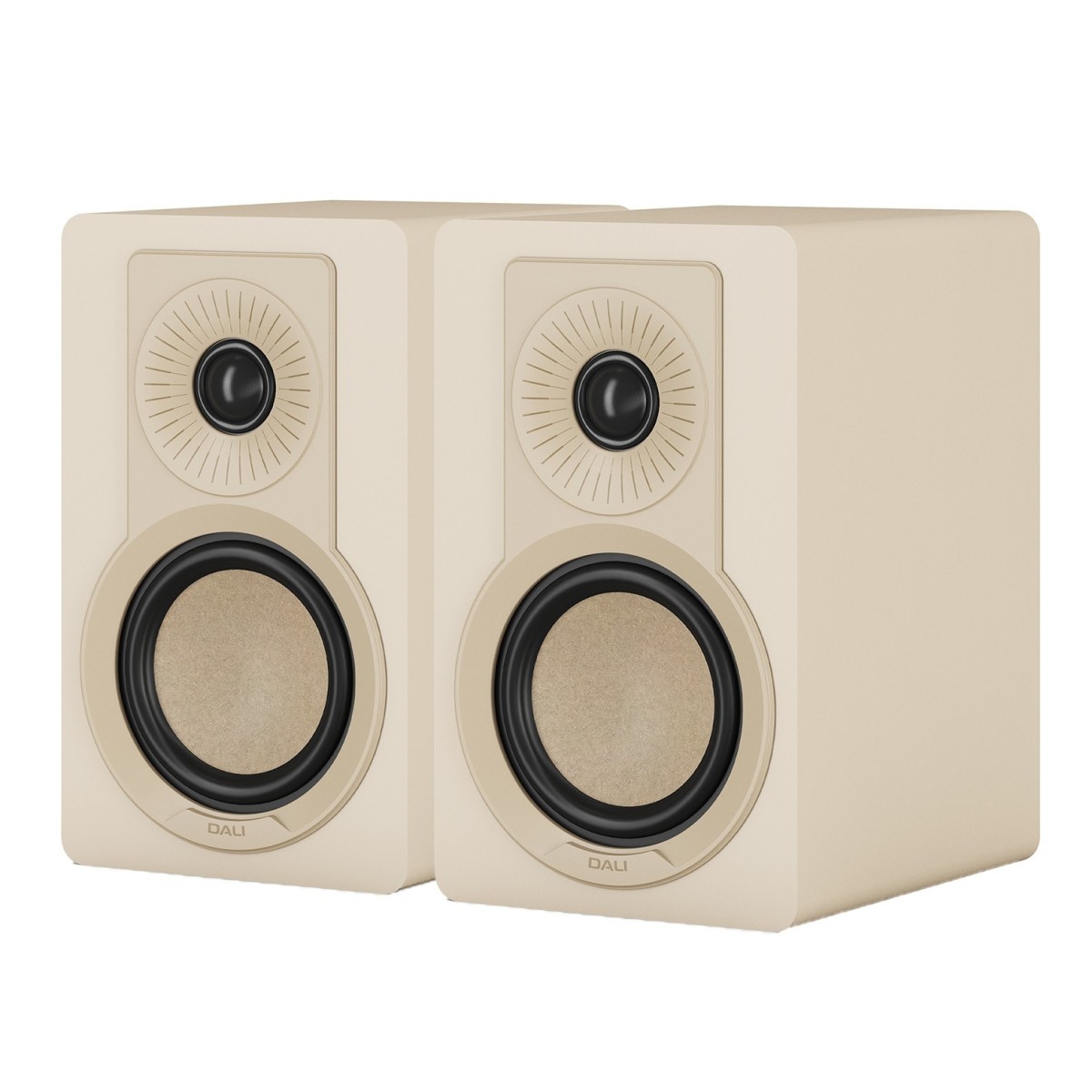 DALI Kupid Bookshelf Speakers (Pair) Caramel White