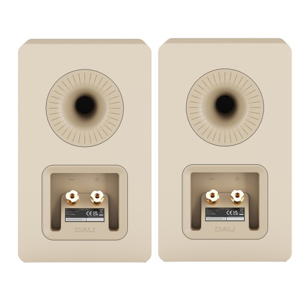DALI Kupid Bookshelf Speaker (Pair), Caramel White - rear 