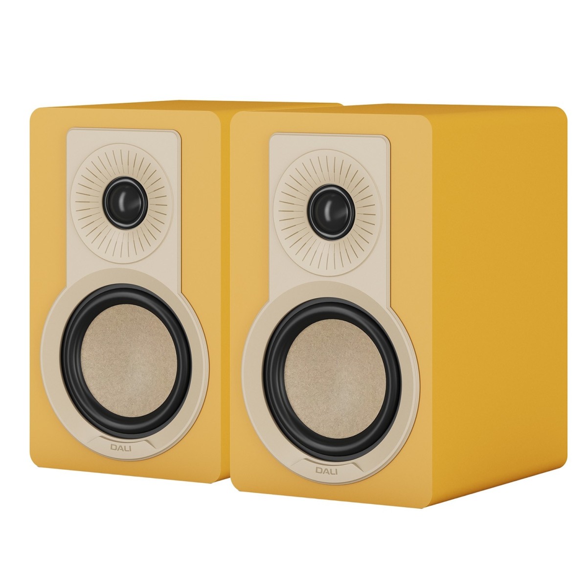 DALI Kupid Bookshelf Speakers (Pair) Golden Yellow