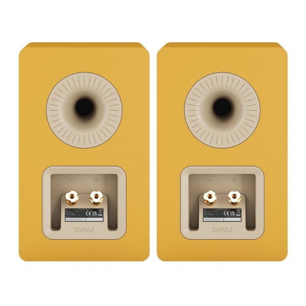 DALI Kupid Bookshelf Speaker (Pair), Golden Yellow - rear 