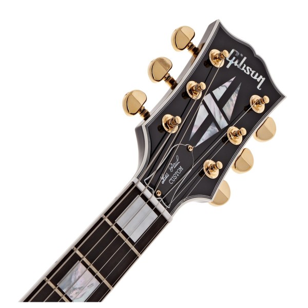 Gibson Custom Les Paul Custom, Ebony #404318 - HEADSTOCK