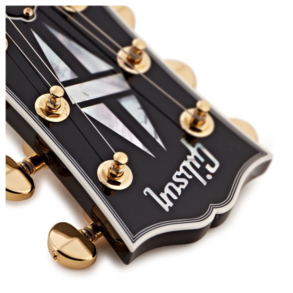 Gibson Custom Les Paul Custom, Ebony #404318 - HEADSTOCK LOGO