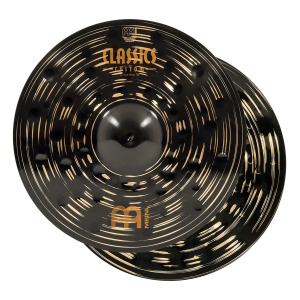 Meinl Classics Custom Dark 14'' Hi-Hats & Heavy Duty Two-Leg Hi-Hat Stand by Gear4music