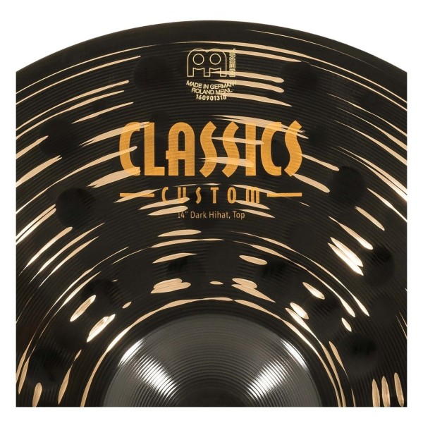 Meinl Classics Custom Dark 14'' Hi-Hats & Heavy Duty Two-Leg Hi-Hat Stand by Gear4music