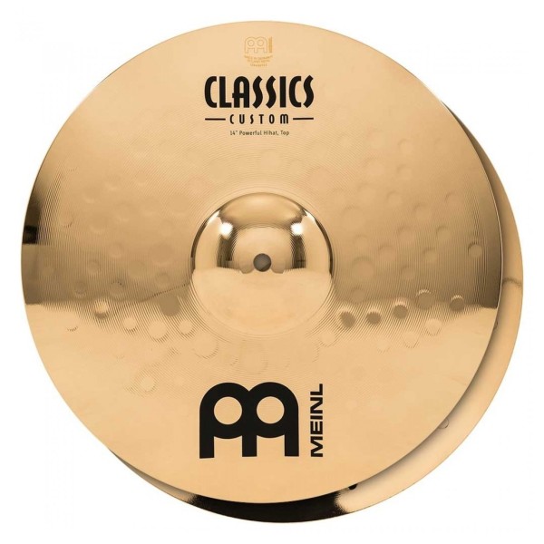 Meinl Classics Custom 14" Powerful Hi-Hats & Heavy Duty Two-Leg Hi-Hat Stand by Gear4music