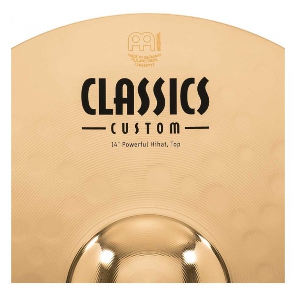 Meinl Classics Custom 14" Powerful Hi-Hats & Heavy Duty Two-Leg Hi-Hat Stand by Gear4music