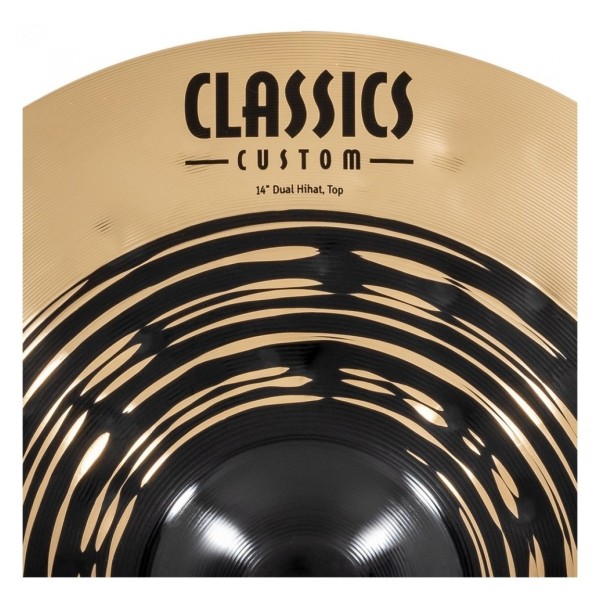 Meinl Classics Custom Dual 14'' Hi Hats & Heavy Duty Two-Leg Hi-Hat Stand by Gear4music