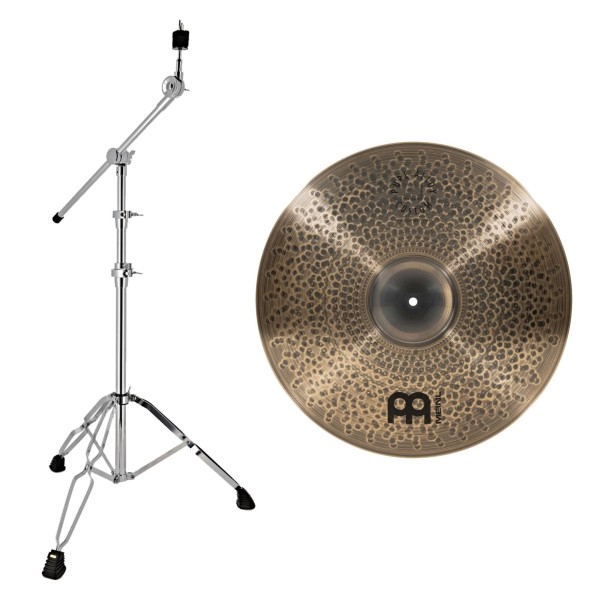 Meinl Pure Alloy Custom 20" Medium Heavy Crash & Heavy Duty Cymbal Boom Stand by Gear4music