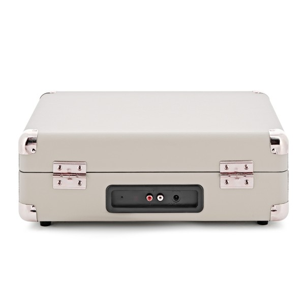 AVCOM Suitcase Turntable with Active Speakers, Cream & Black
