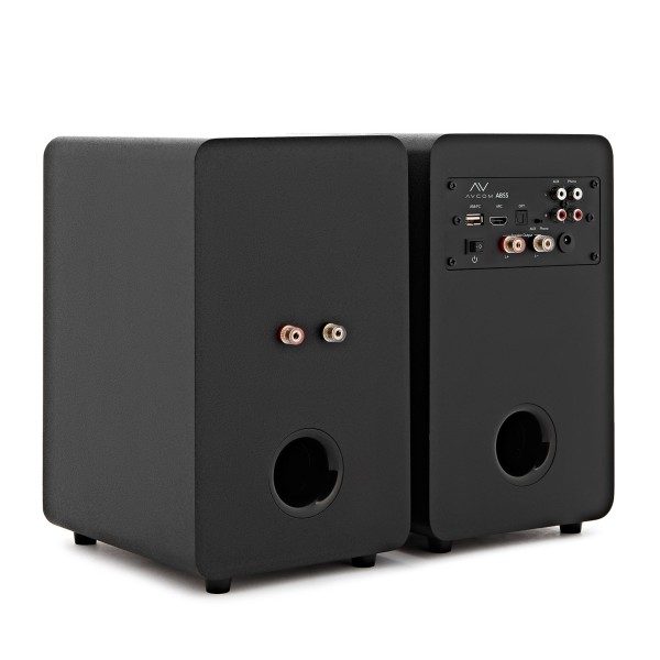 AVCOM Suitcase Turntable with Active Speakers, Cream & Black