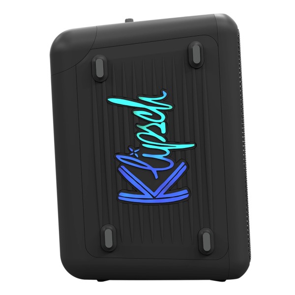 Klipsch Vegas Bluetooth Party Speaker - logo lit up 