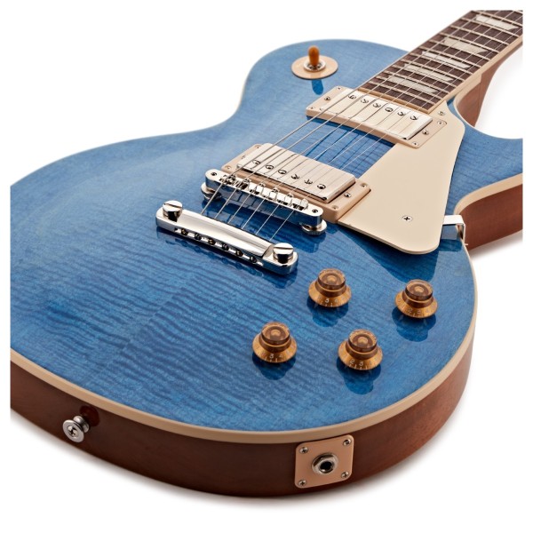 Gibson Les Paul Standard 50s Figured Top, Ocean Blue - BODY DETAIL