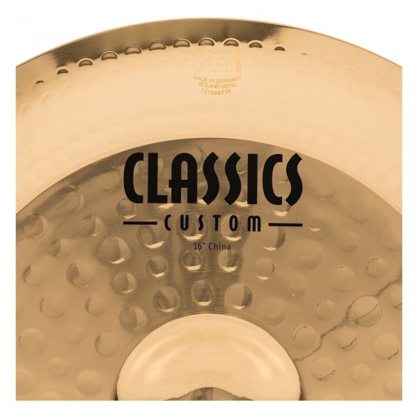 Meinl Classics Custom 16" China & Heavy Duty Cymbal Boom Stand by Gear4music