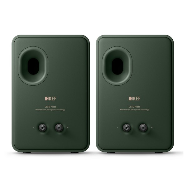 KEF LS50 Meta Speakers (Pair), Moss Green - rear 