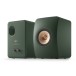 KEF LS50 Meta Speakers (Pair), Moss Green - dual angle 