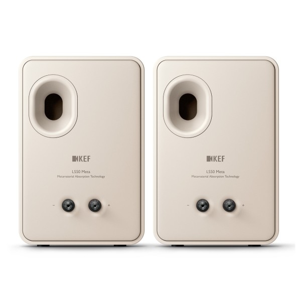 KEF LS50 Meta Speakers (Pair), Sand Shell - rear 