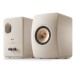 KEF LS50 Meta Speakers (Pair), Sand Shell - dual angle 