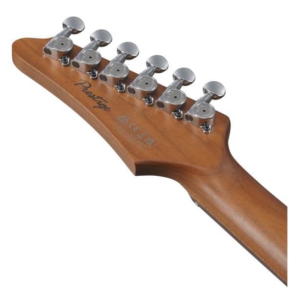 Ibanez AZ2204NJA Prestige, Tobacco Sunburst - BACK OF HEADSTOCK
