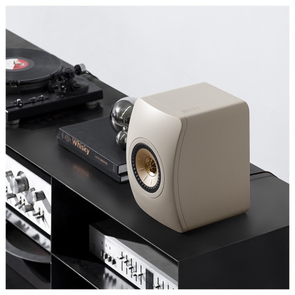 KEF LS50 Meta Speakers (Pair), Sand Shell - lifestyle 2 