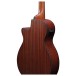 Ibanez AEGB30E, Natural High Gloss close up back angle