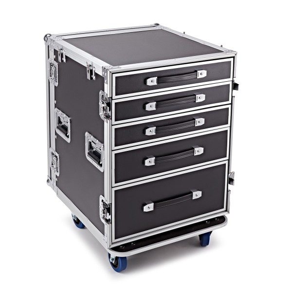 Trojan Pro 5-Drawer Dual Table Heavy-Duty Wheeled Flight Case