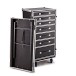 Trojan Pro 7 Drawer Single Table Heavy Duty Wheeled Flight Case