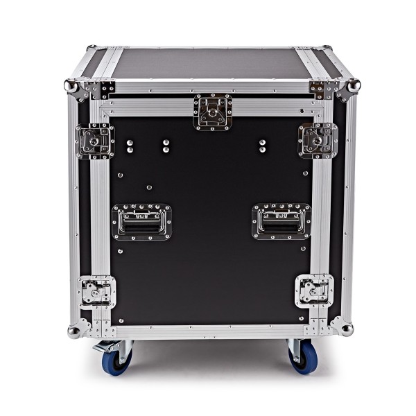 Trojan Pro 12U Heavy-Duty Wheeled Mixer Rack Flight Case