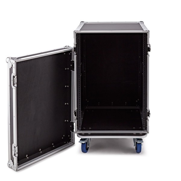 Trojan Pro 16U Heavy-Duty Wheeled Rack Flight Case at Gear4music