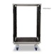 Trojan Pro 16U Heavy-Duty Wheeled Rack Flight Case
