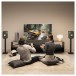 KEF LS50W MKII Wireless Speakers (Pair), Moss Green - lifestyle 4