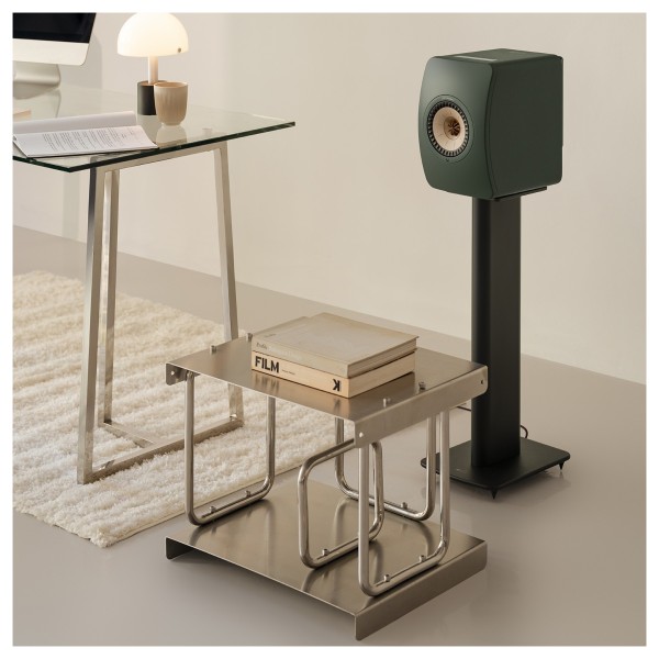 KEF LS50W MKII Wireless Speakers (Pair), Moss Green - lifestyle 5