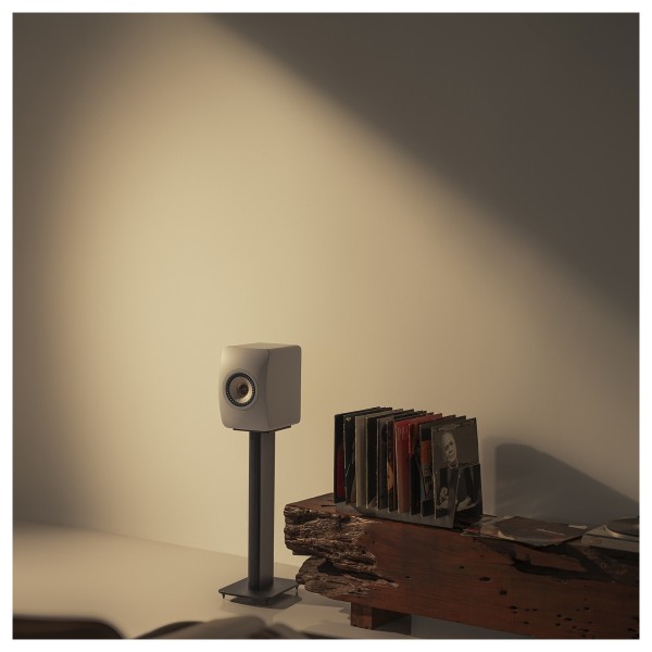 KEF LS50W MKII Wireless Speakers (Pair), Sand Shell - lifestyle 14