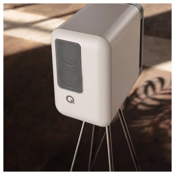Q Acoustics Q Active 200 Wireless System Speakers & Hub, White - lifestyle - 4
