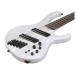 Ibanez BTB865MS, Transparent White Flat - ANGLE SHOT OF FRONT