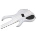 Ibanez BTB865MS, Transparent White Flat - ANGLE SHOT OF BACK
