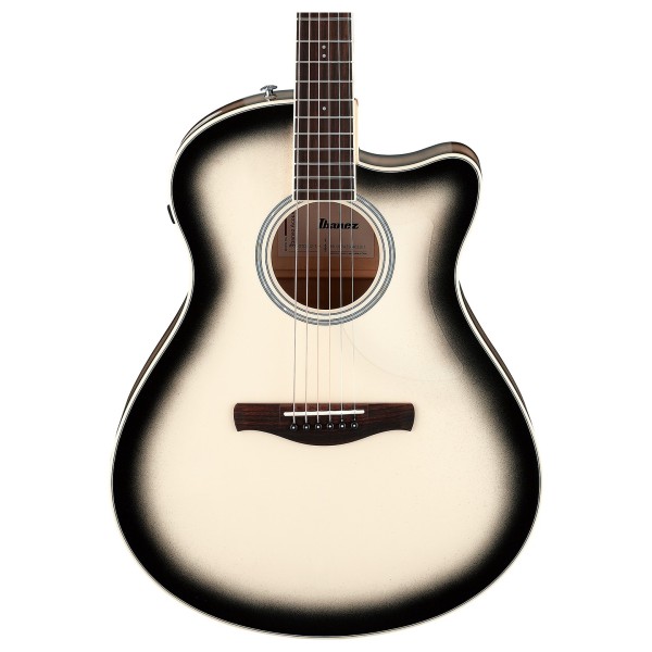 Ibanez AAM370M1CE, Transparent Panda High Gloss Finish - FRONT OF BODY