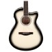 Ibanez AAM370M1CE, Transparent Panda High Gloss Finish - FRONT OF BODY