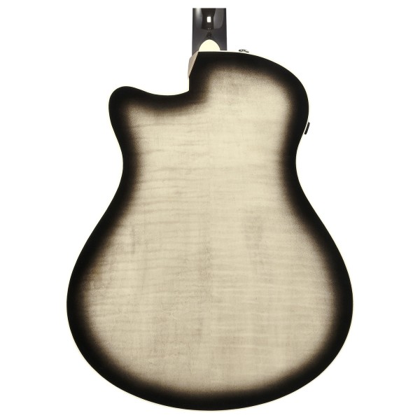Ibanez AAM370M1CE, Transparent Panda High Gloss Finish - BACK OF BODY