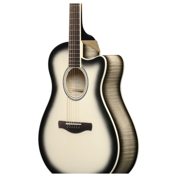 Ibanez AAM370M1CE, Transparent Panda High Gloss Finish - LOWER EDGE