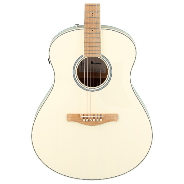 Ibanez AAM370M2E, Transparent Antique White Ice Blue Open Pore - FRONT OF BODY