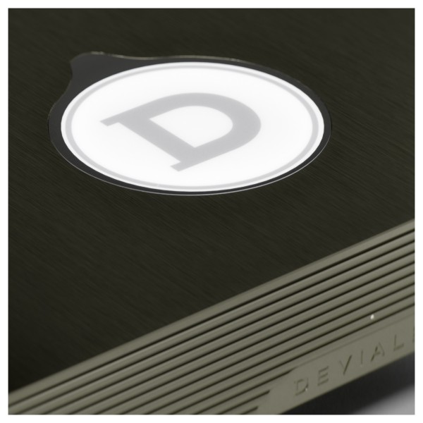 Devialet Astra Amplifier,  Light Bronze  - front detail 