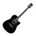 Ibanez AW391RCE, Black High Gloss Top, Natural High Gloss Back and Sides