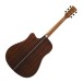 Ibanez AW391RCE, Black High Gloss Top, Natural High Gloss Back and Sides - BACK
