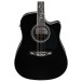 Ibanez AW391RCE, Black High Gloss Top, Natural High Gloss Back and Sides - FRONT OF BODY