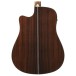 Ibanez AW391RCE, Black High Gloss Top, Natural High Gloss Back and Sides - BACK OF BODY