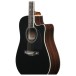 Ibanez AW391RCE, Black High Gloss Top, Natural High Gloss Back and Sides - LOWER EDGE