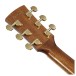 Ibanez AW391RCE, Black High Gloss Top, Natural High Gloss Back and Sides - BACK OF HEADSTOCK