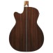 Ibanez AC391RCE, Black High Gloss Top, Natural High Gloss Back and Sides - BACK OF BODY